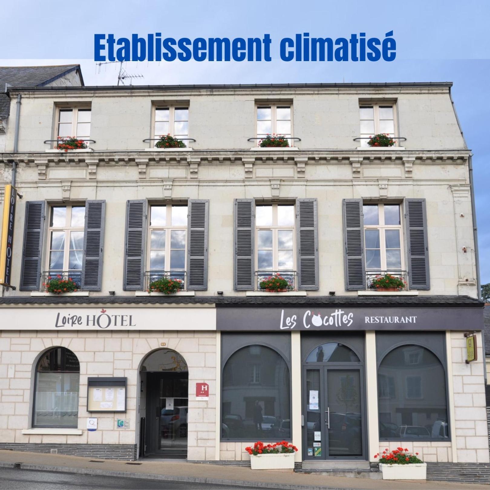 Logis Loire Hotel - Les Cocottes Restaurant Les Rosiers-sur-Loire Экстерьер фото